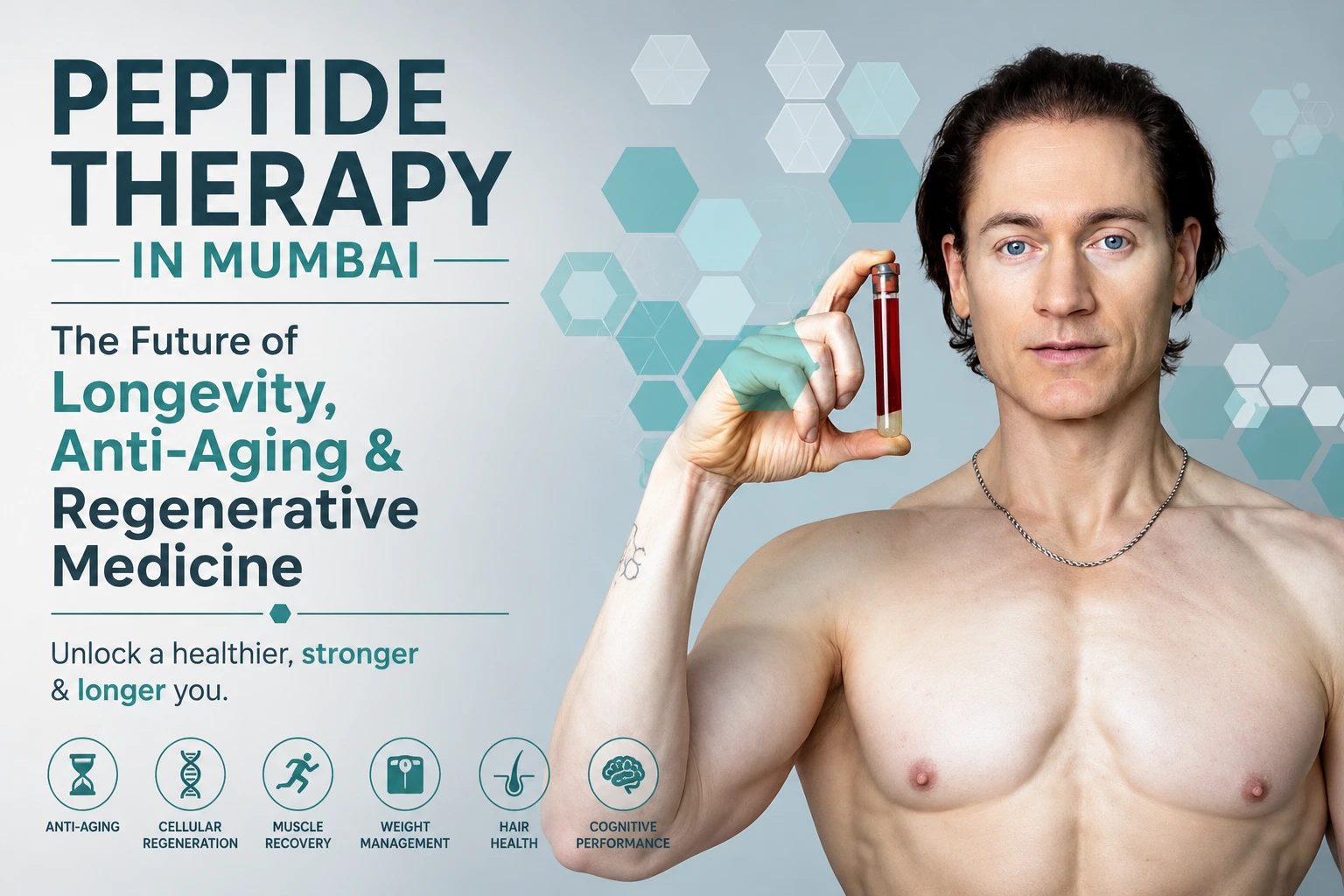 Peptide Therapy in Mumbai for Anti-Aging, Longevity and Regenerative Wellness