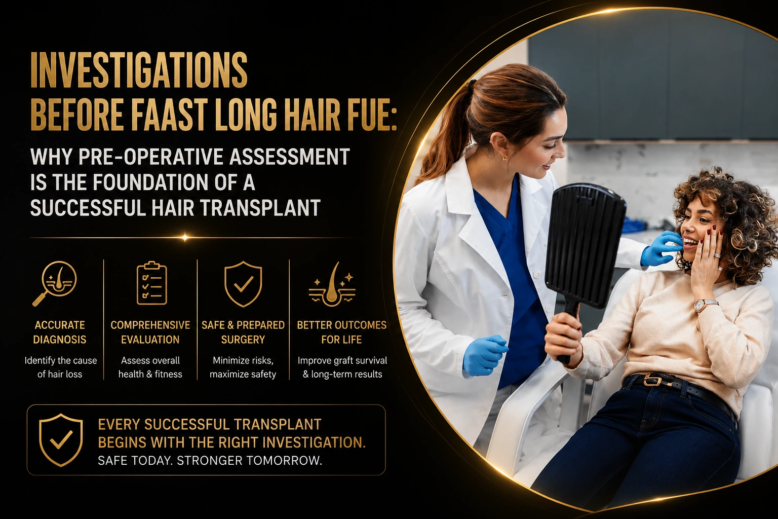 Investigations Before FAAST Long Hair FUE: Why Pre-Operative Assessment Is the Foundation of a Successful Hair Transplant