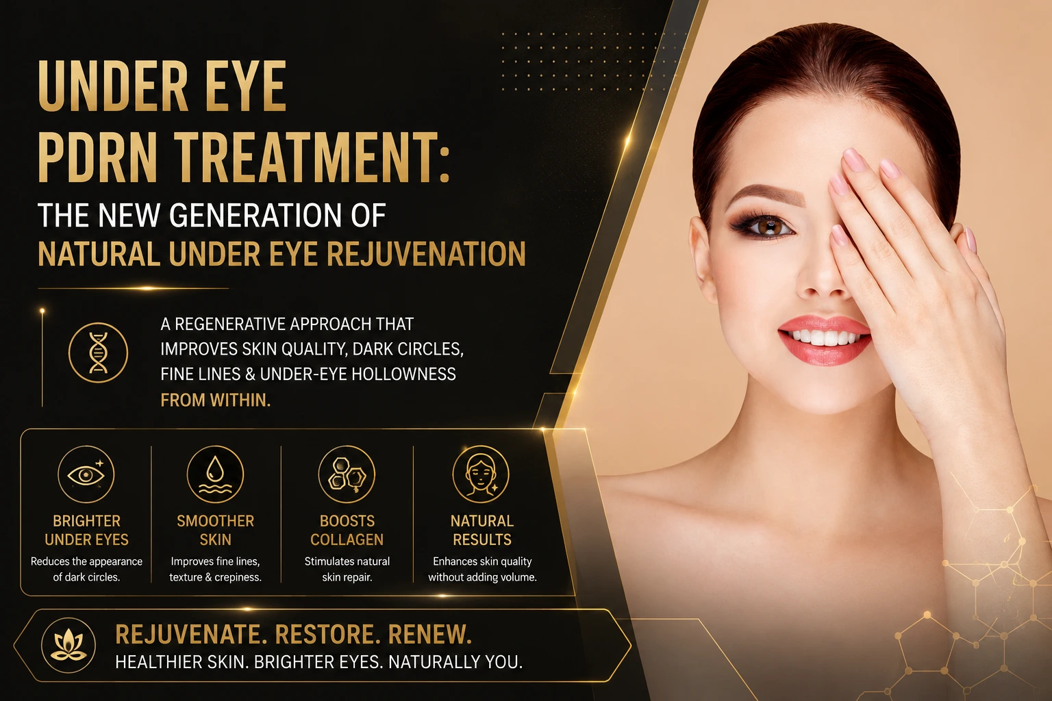 Under Eye PDRN Treatment: The New Generation of Natural Under Eye Rejuvenation